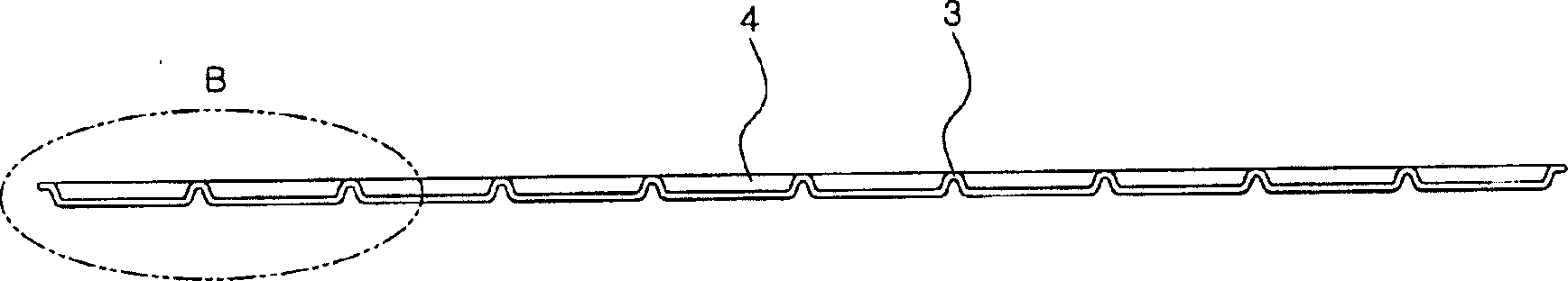 Channel structure of flat fluorescent lamp