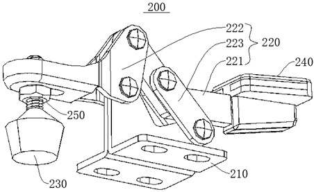 Tool clamp for penetration welding of T-shaped structure and clamping method