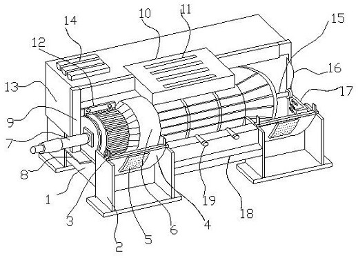 Waterproof protection device with efficient heat dissipation structure for motor equipment