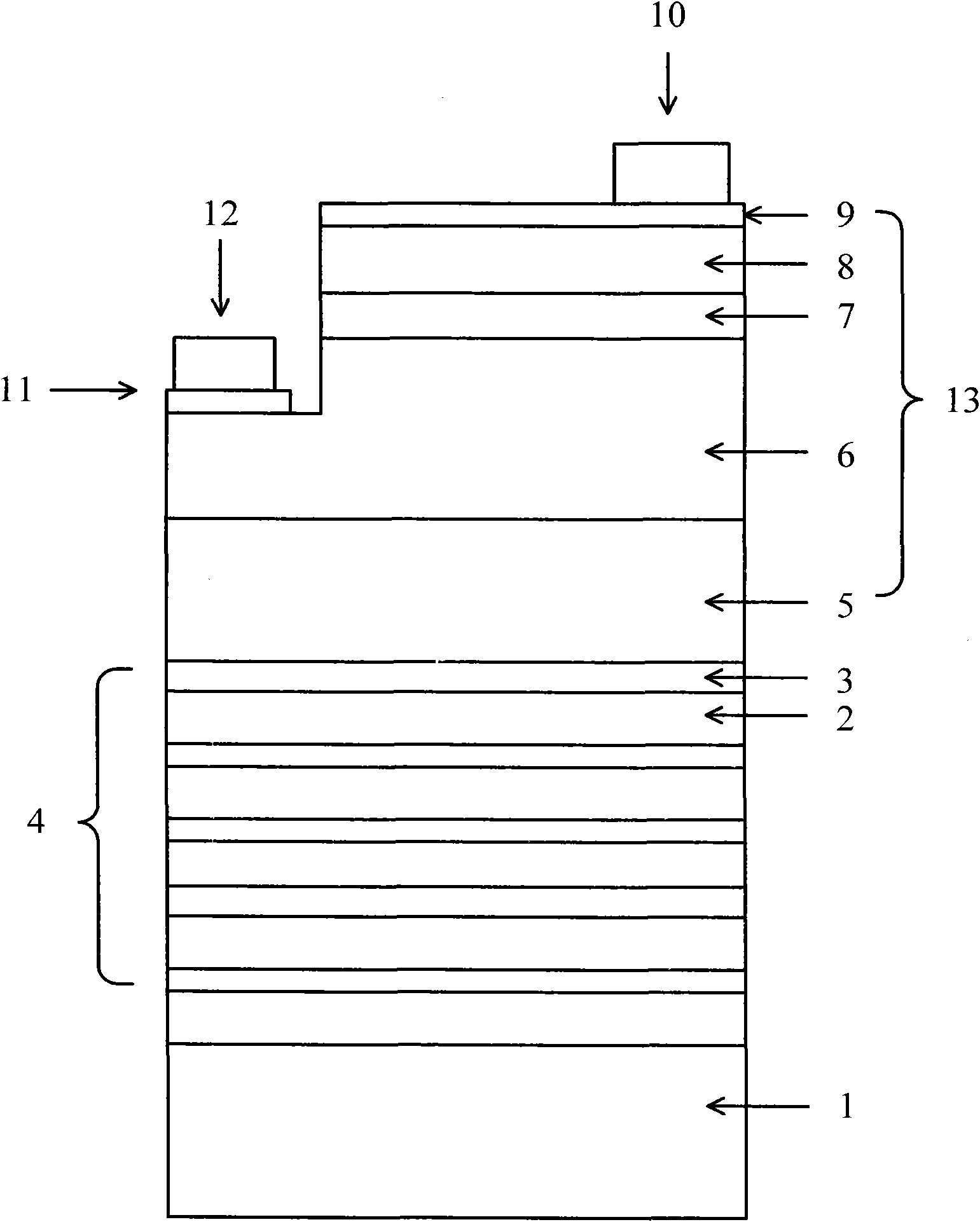 LED (light-emitting diode) and manufacturing method thereof