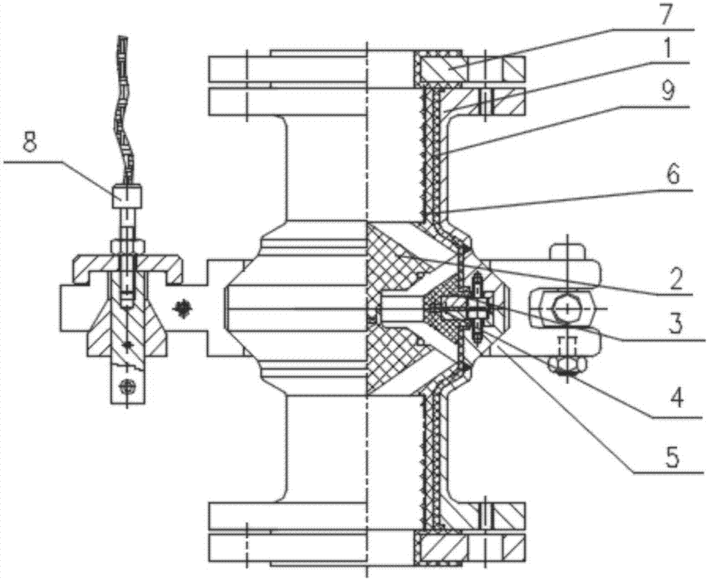 Fluorine-lined emergency release coupler