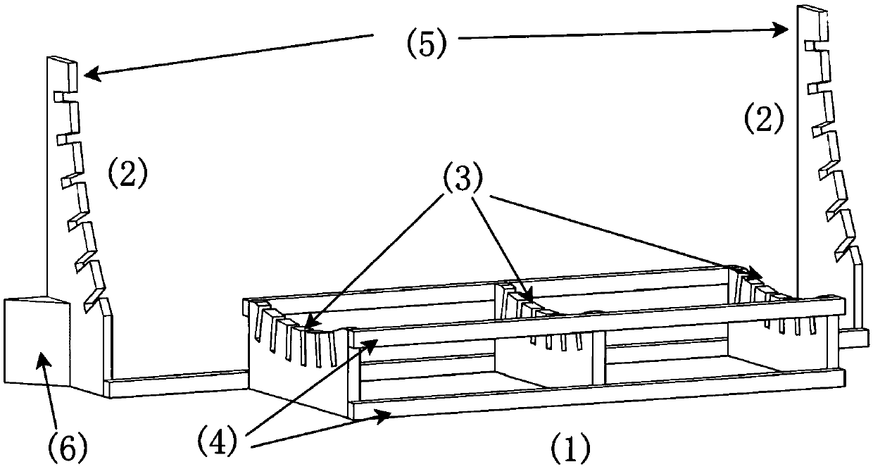 Electrical test device for simulating winding of large turbo-generator stator