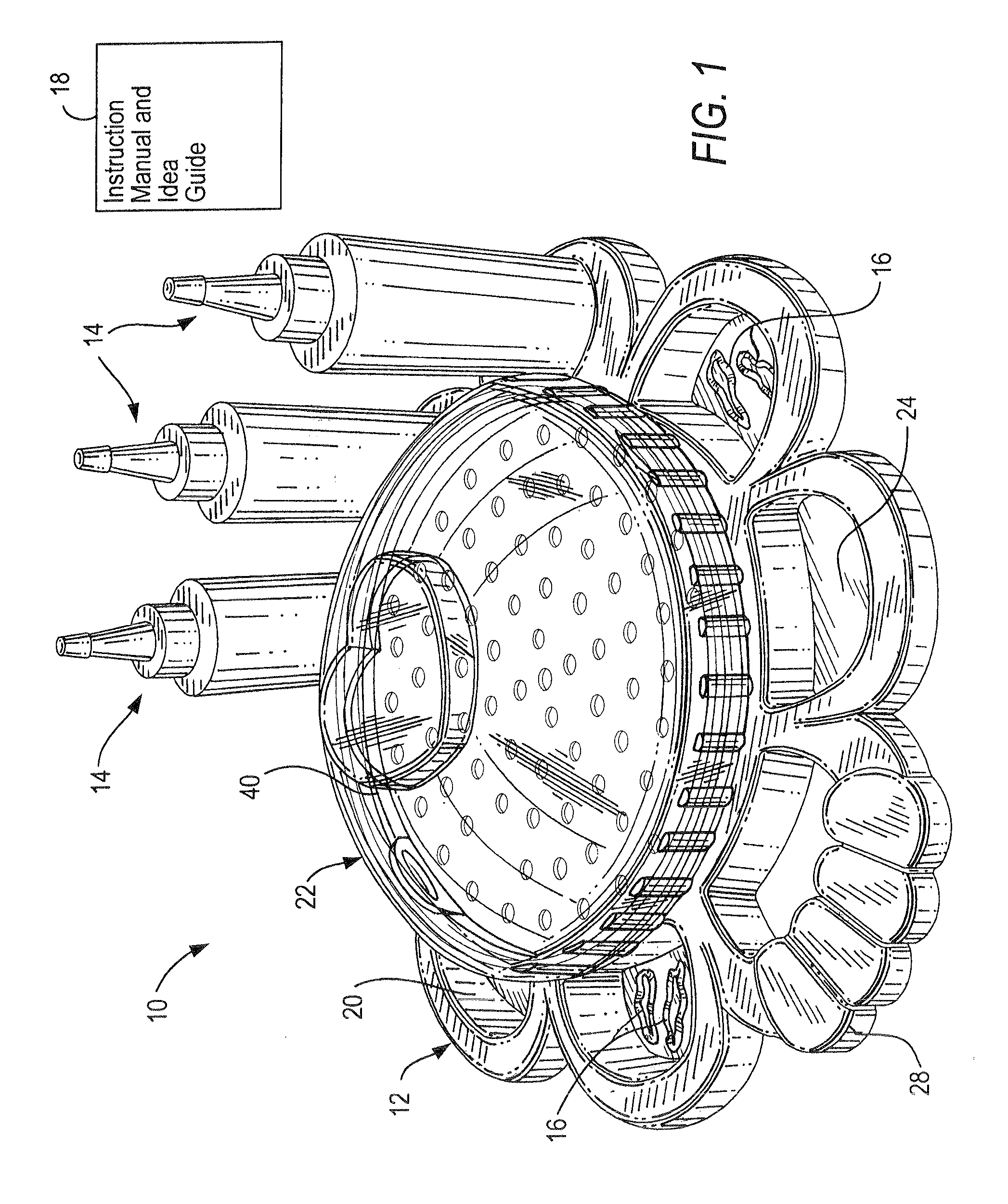 Kit and method for tie-dyeing and utensil therefor