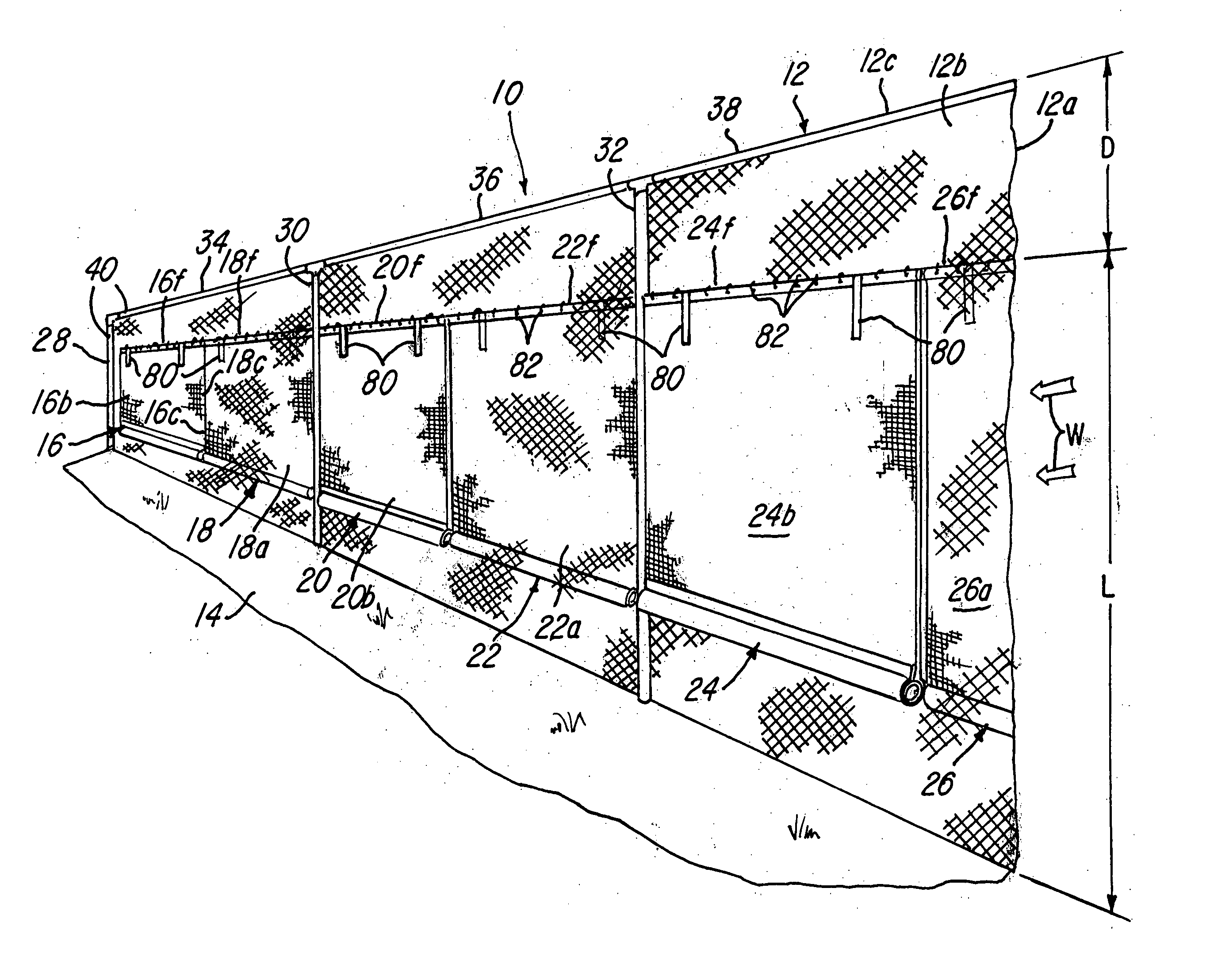 Ballasted wind shielding system and method