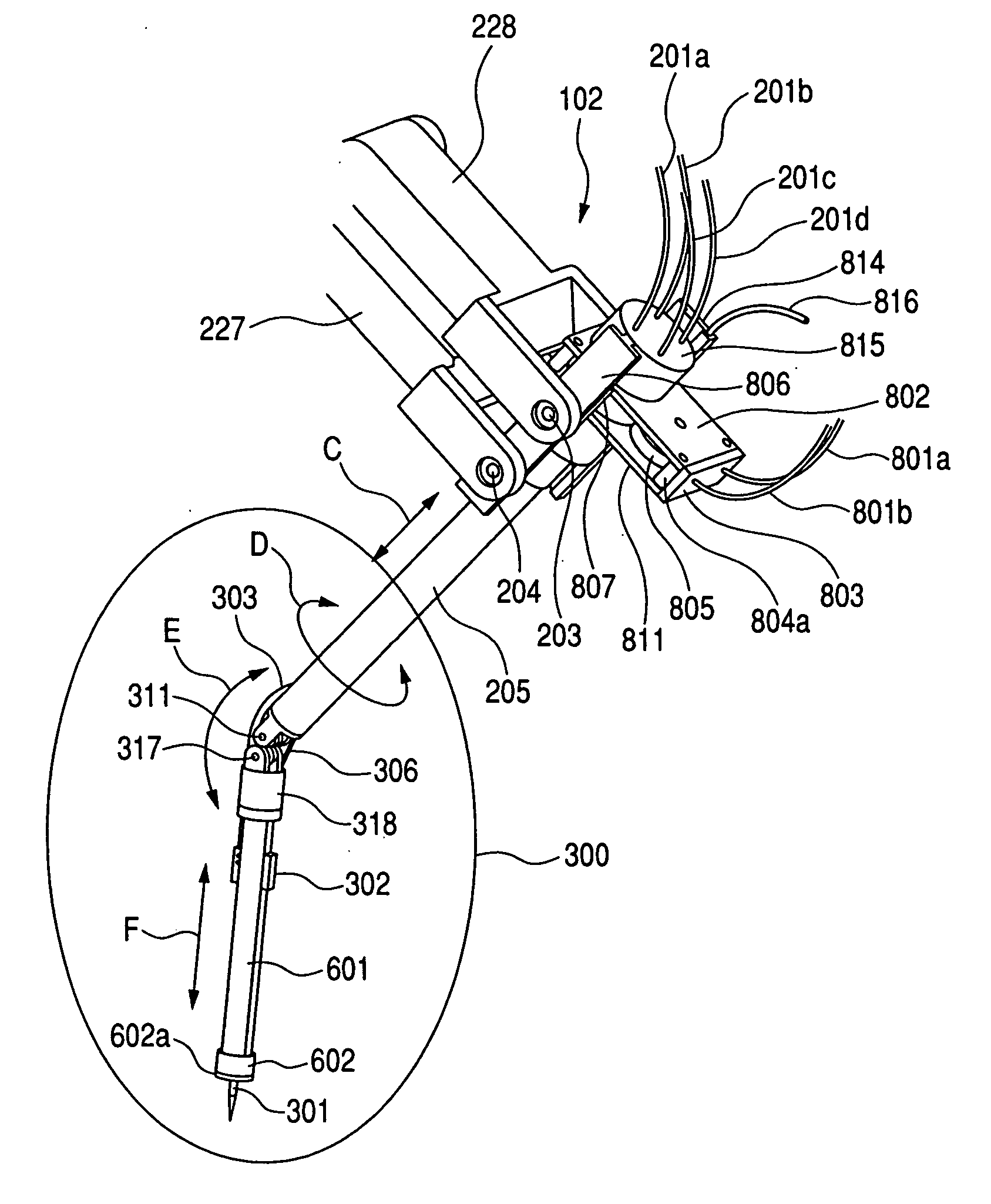 Surgical operation apparatus and manipulator for use therein