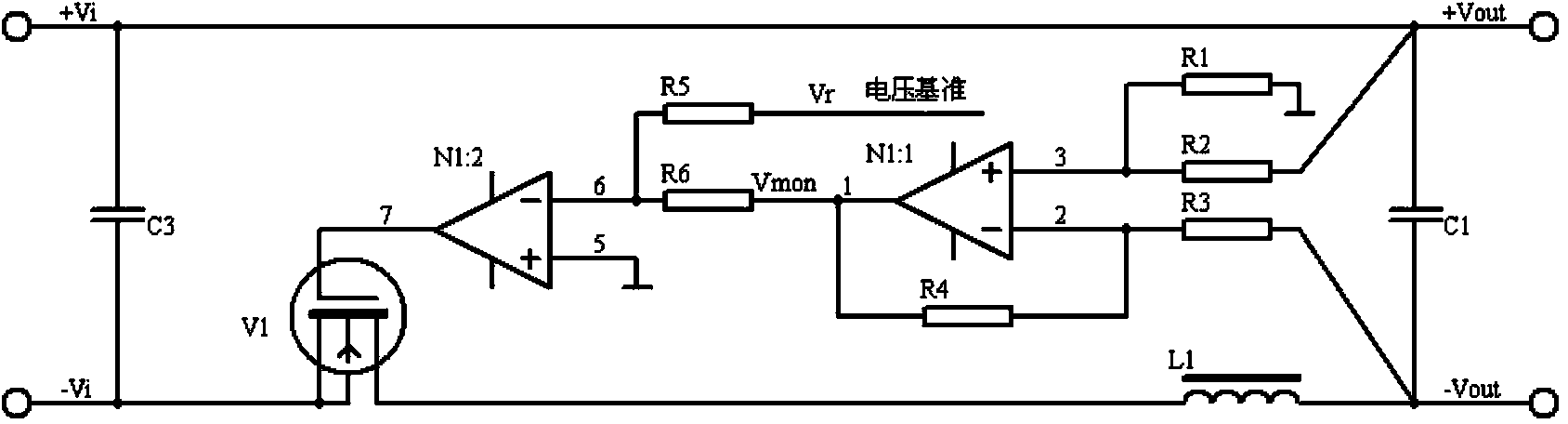 Ripple wave suppressor circuit of program-controlled direct-current power supply