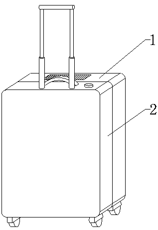 Fingerprint identification trolley case