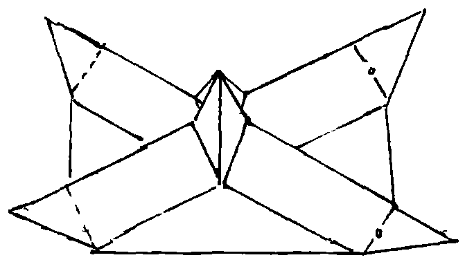 Folding method of combination square box with cross tip-shaped inter-layers