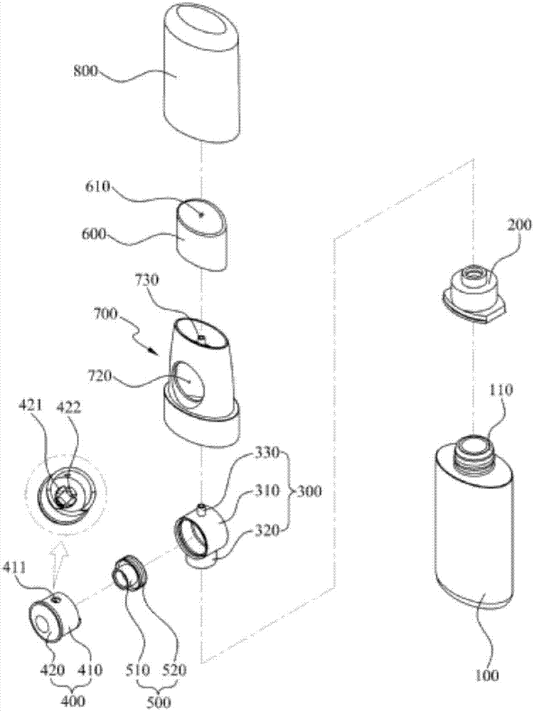 Pumping type of cosmetics container equipped with side button