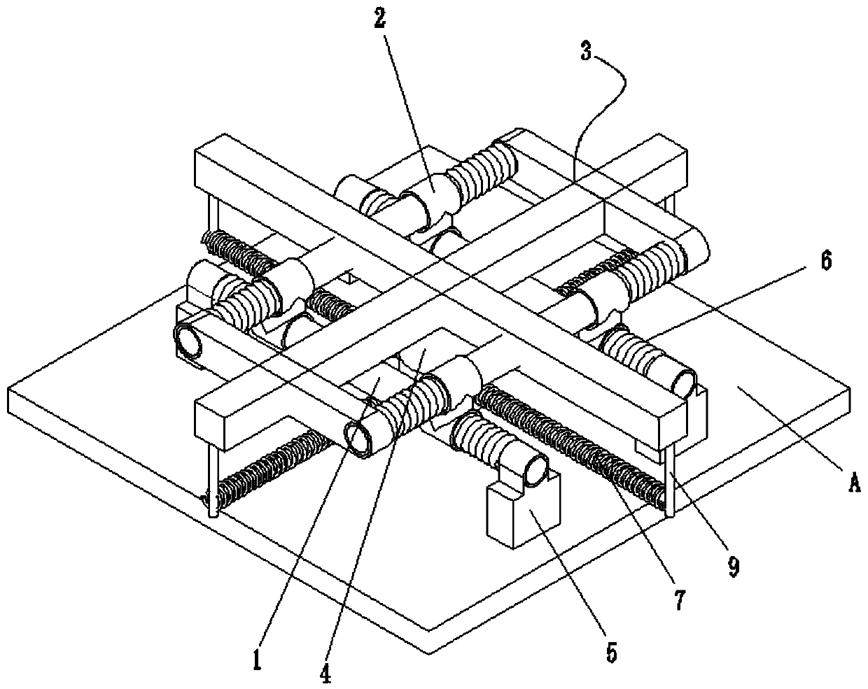 Anti-pull small-displacement mechanical shock isolation device for anti-shock protection of porcelain-knob electrical equipment