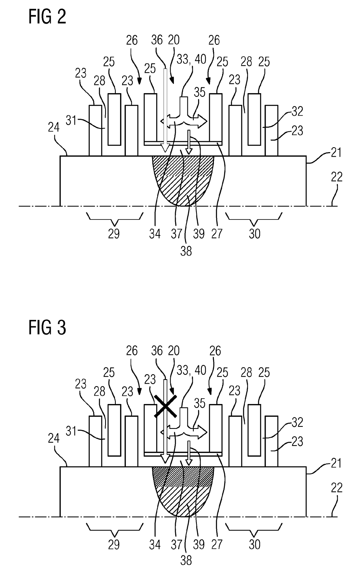 Controlled cooling of turbine shafts