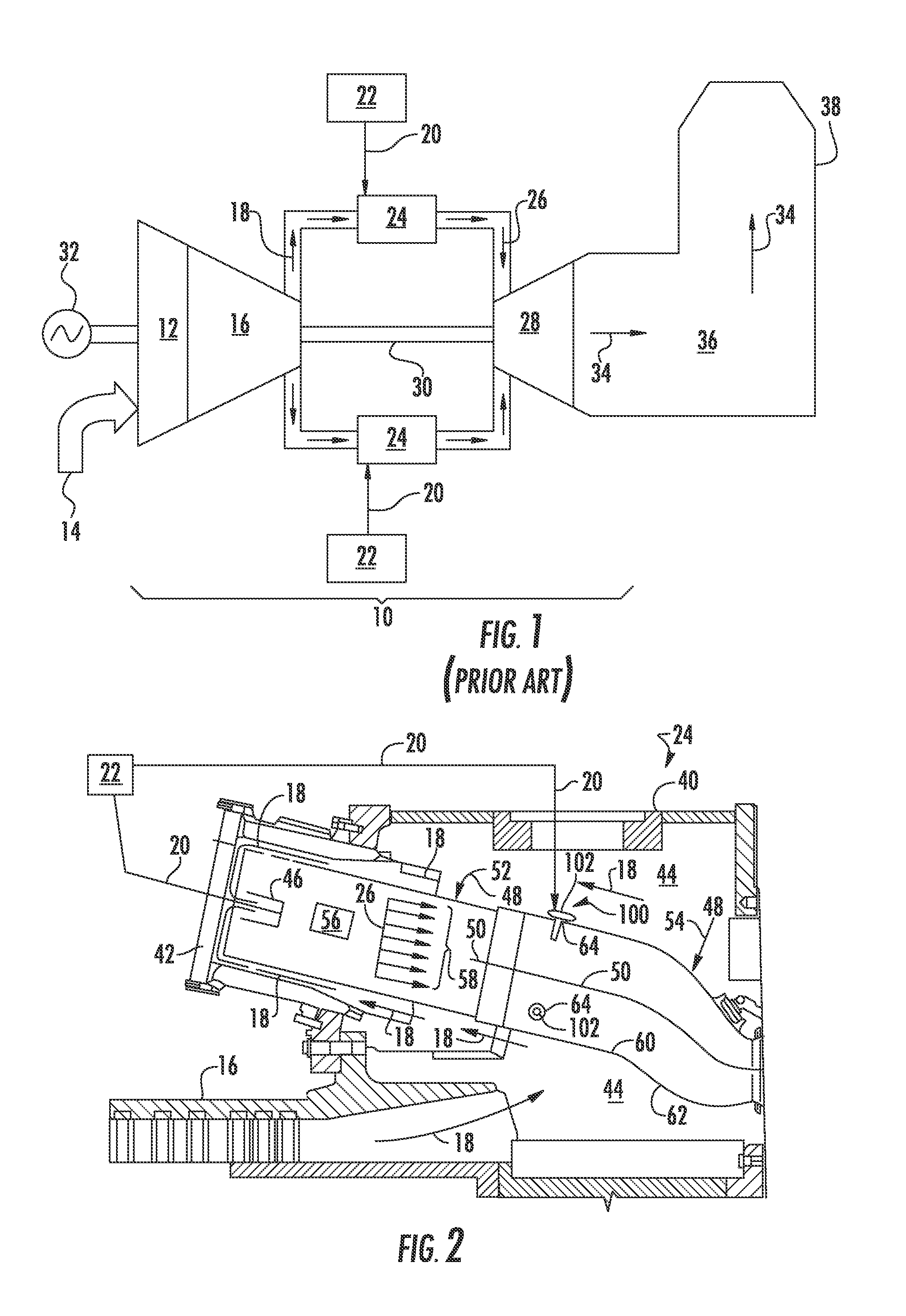 System for cooling a fuel injector extending into a combustion gas flow field and method for manufacture