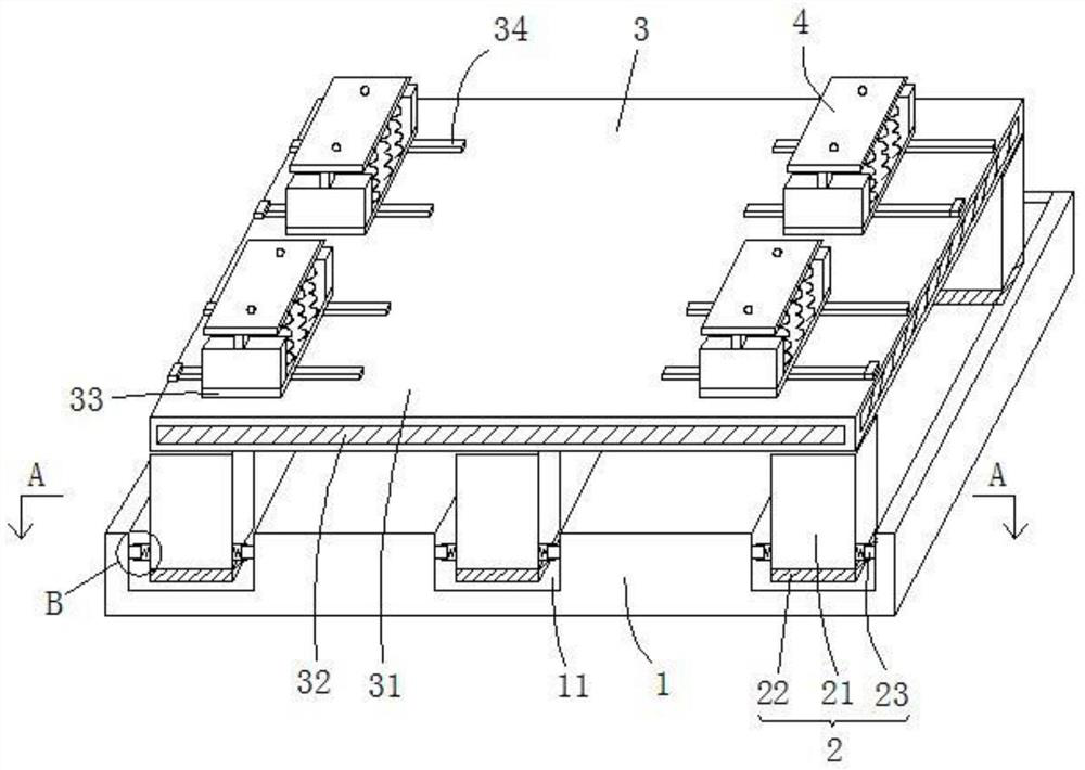 A road and bridge shock-absorbing support and its installation method