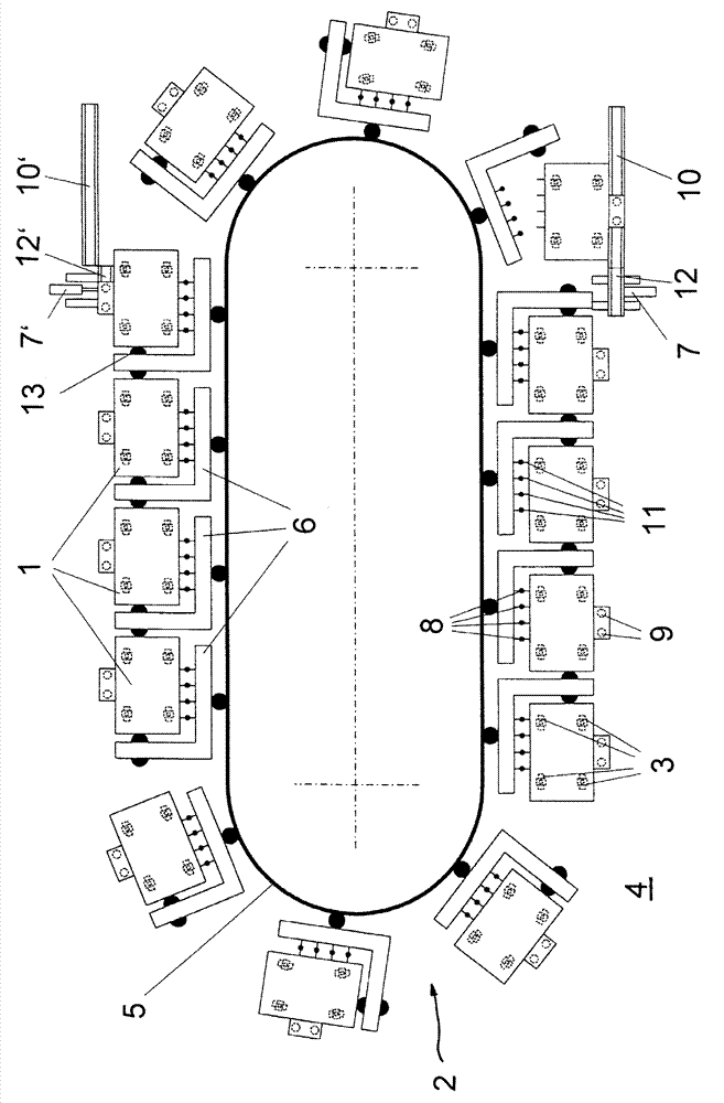 Method and device for the production of form parts