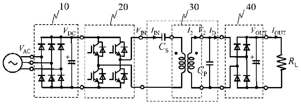 Contactless power transfer device for moving part
