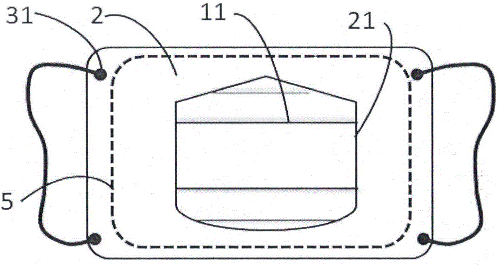 A double flat plate-supported three-dimensional mouth mask and a manufacture method therefor
