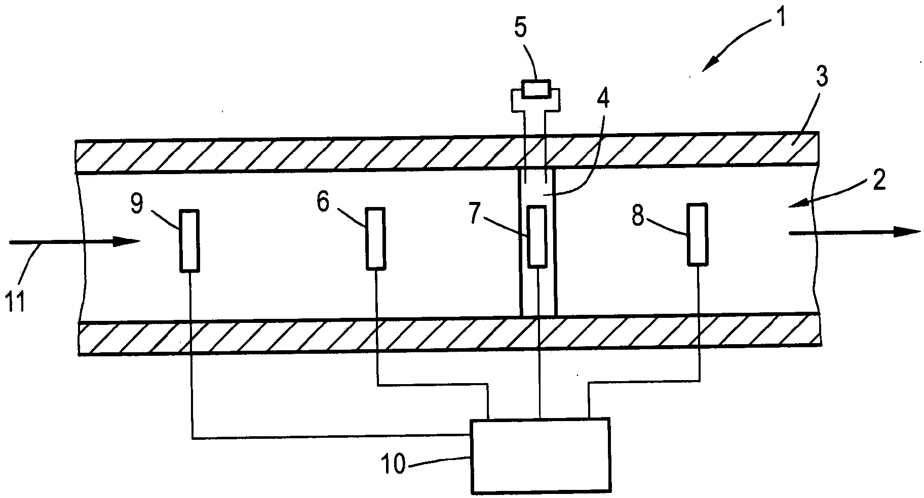 Method for determining at least one gas parameter of a flowing gas
