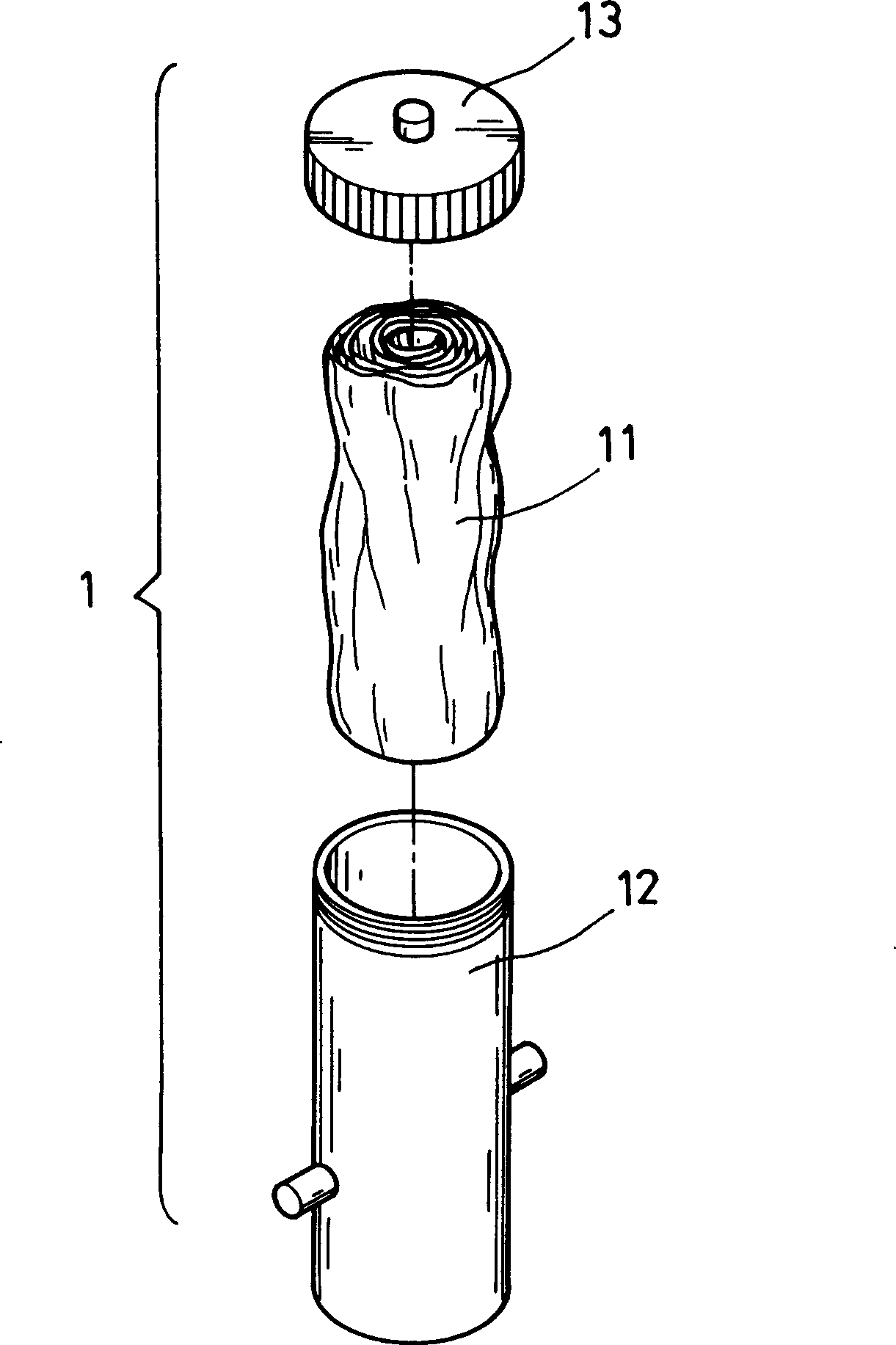 Method and apparatus for dyeing and sampling soft bag