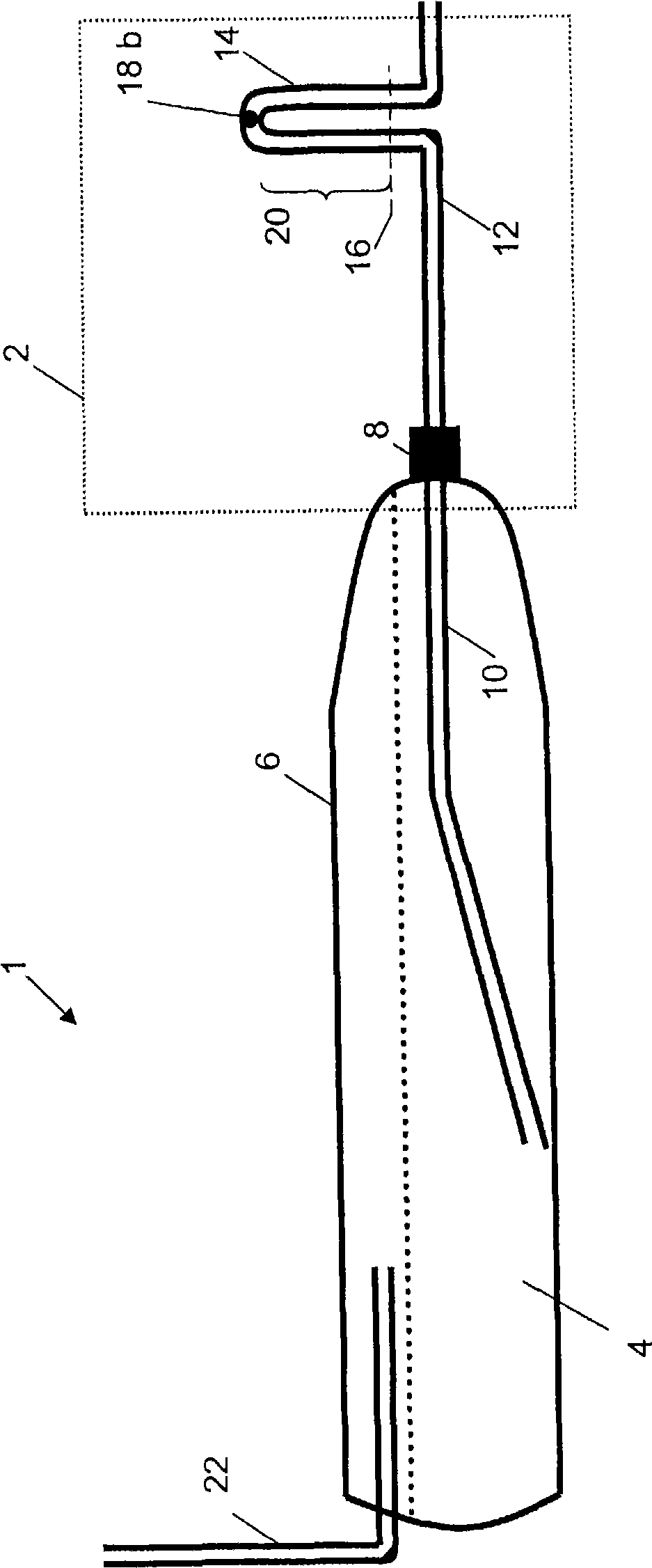 Frost resistant container for extinguishing fluid
