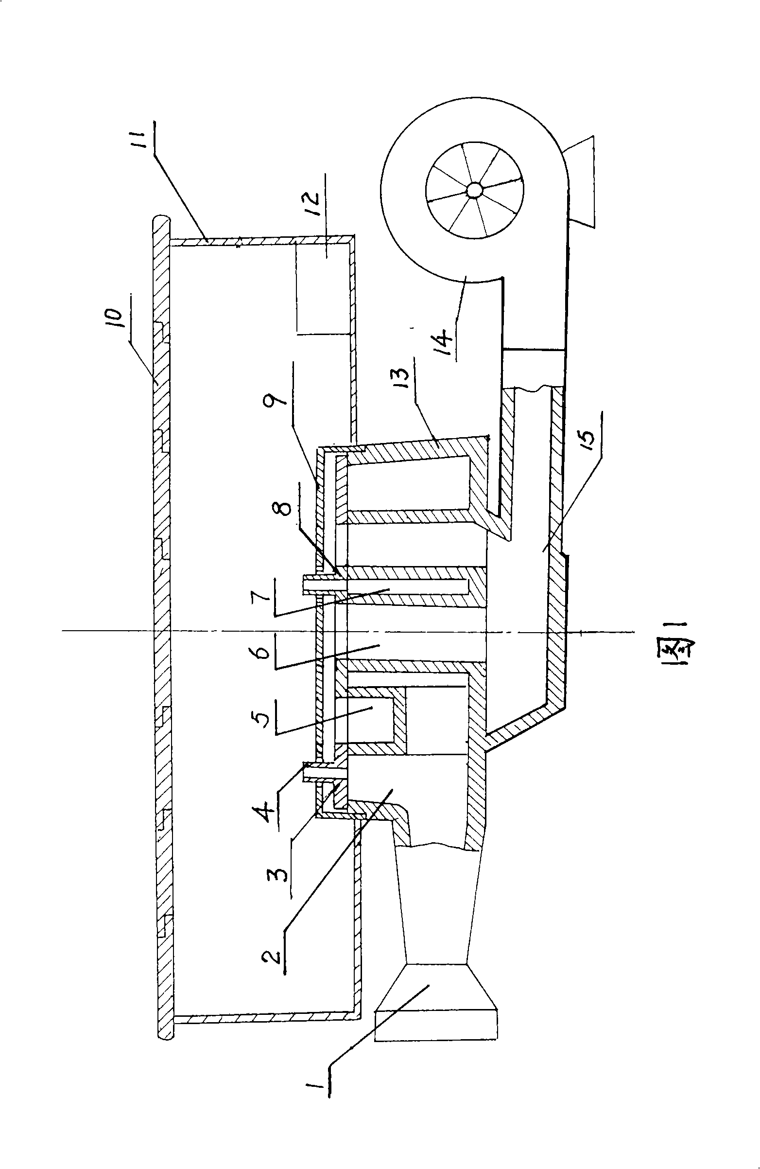 Totally-enclosed gas kitchen range