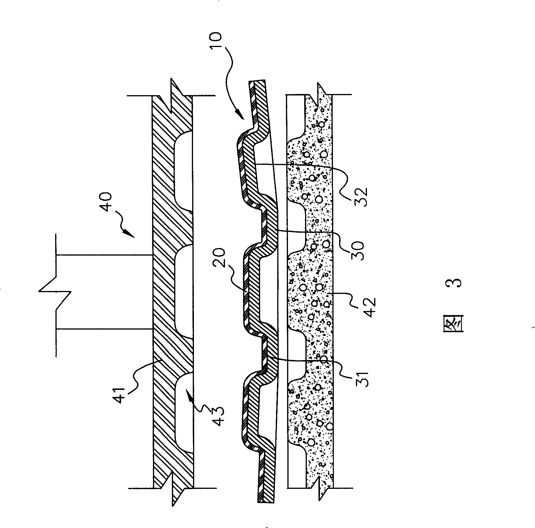 Flexible stereo magnetic iron improved structure for decoration and manufacturing method thereof