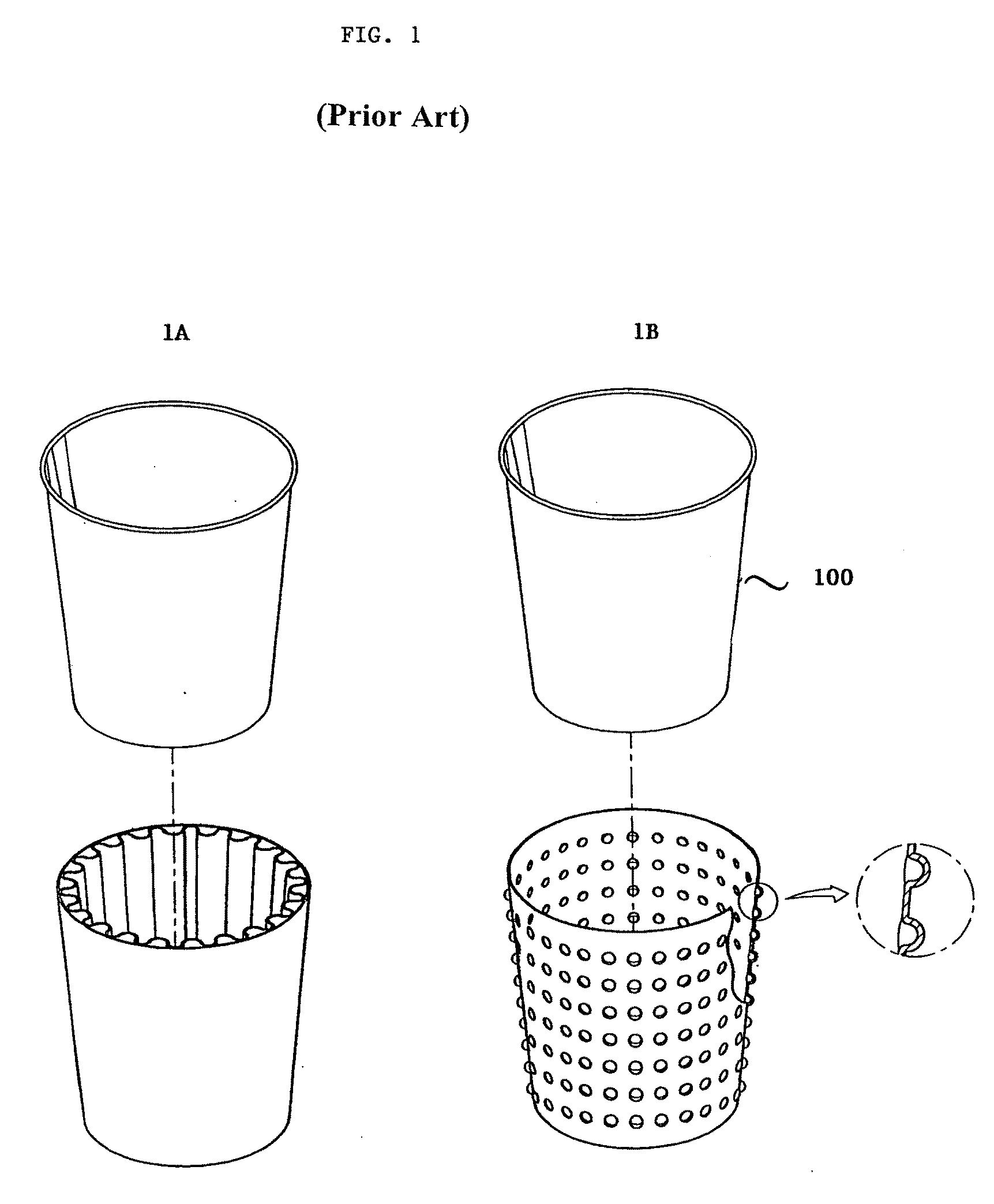 Holder for disposable paper container