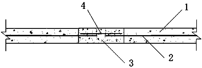 Ultra-high performance concrete slab seam connecting structure and construction method thereof