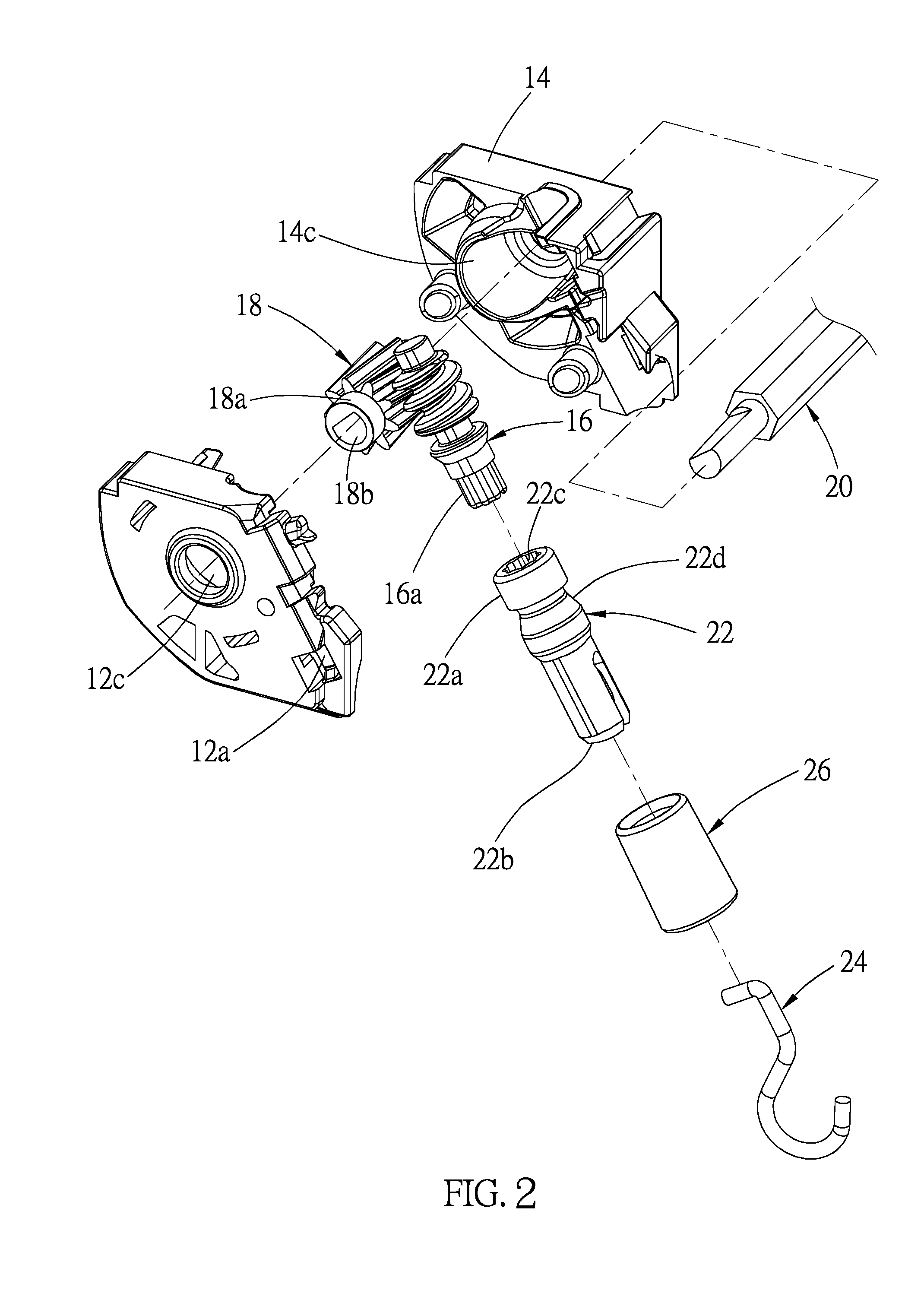 Separable tilting device