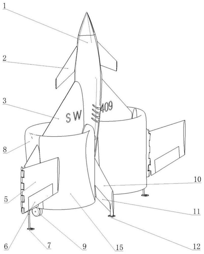 Variable-duct tailstock type high-speed unmanned aerial vehicle and working method thereof