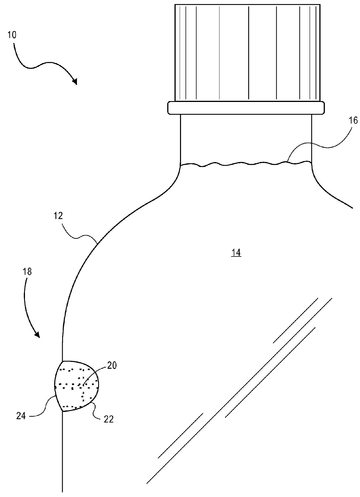 Disposable plastic bottle having one or more receptacles for storing and discharging additives into beverages and method for fabricating the same