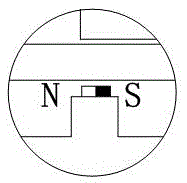 Device and method for measuring displacement of object in paramagnetic box based on magnetic mark