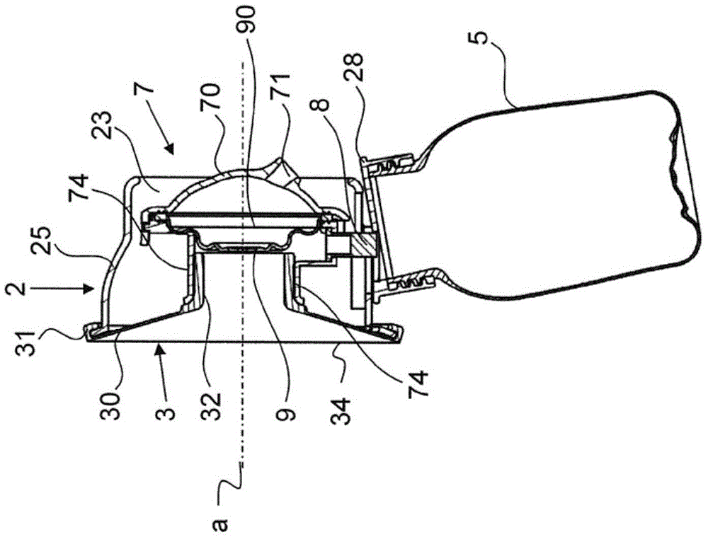 Breast shield unit having media separation