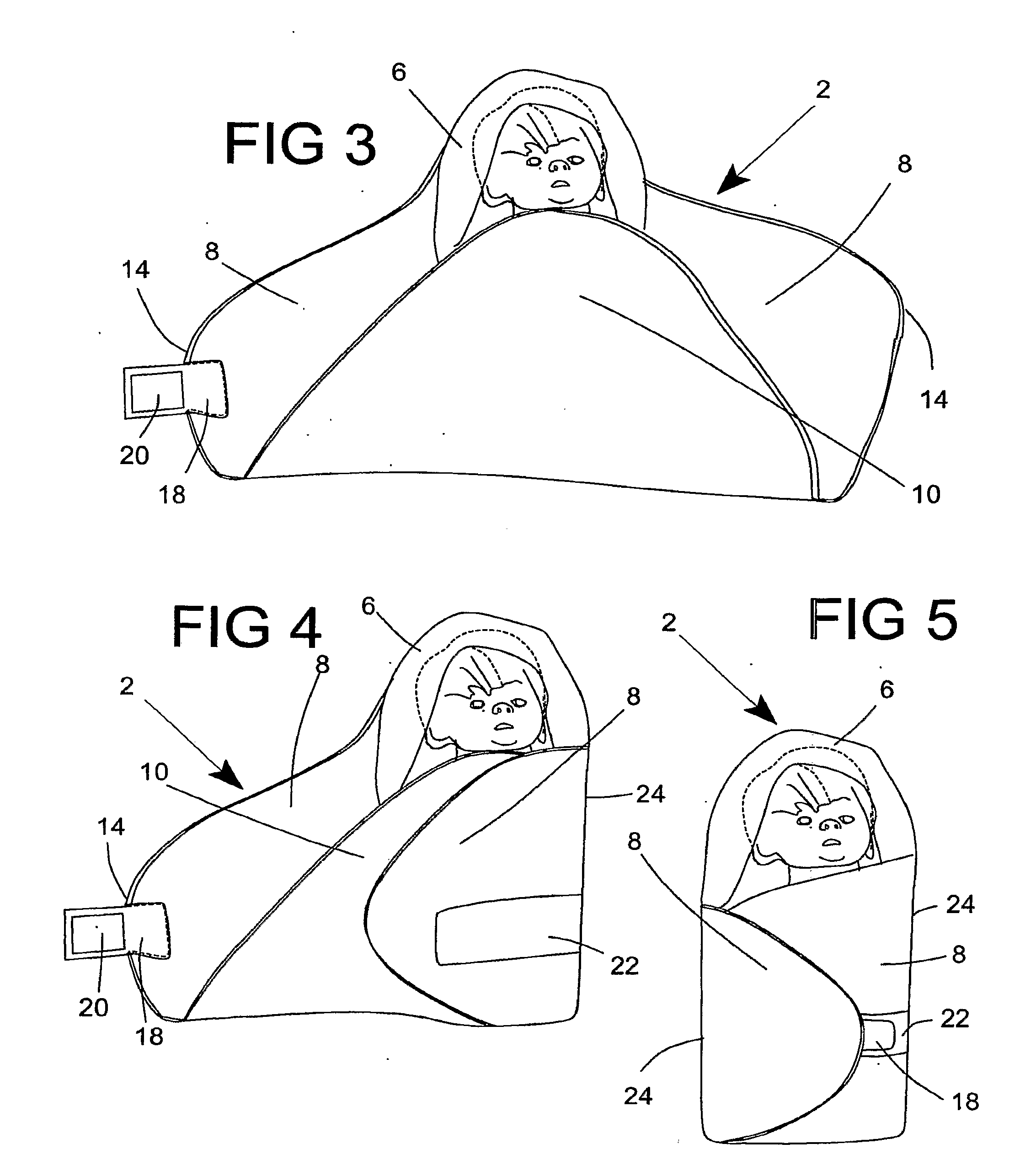 Infant wrap including body padding