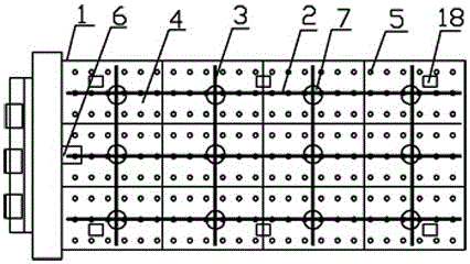 Intelligent column array type bed