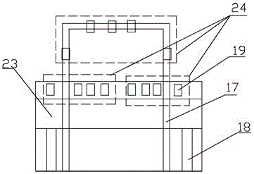 Intelligent column array type bed