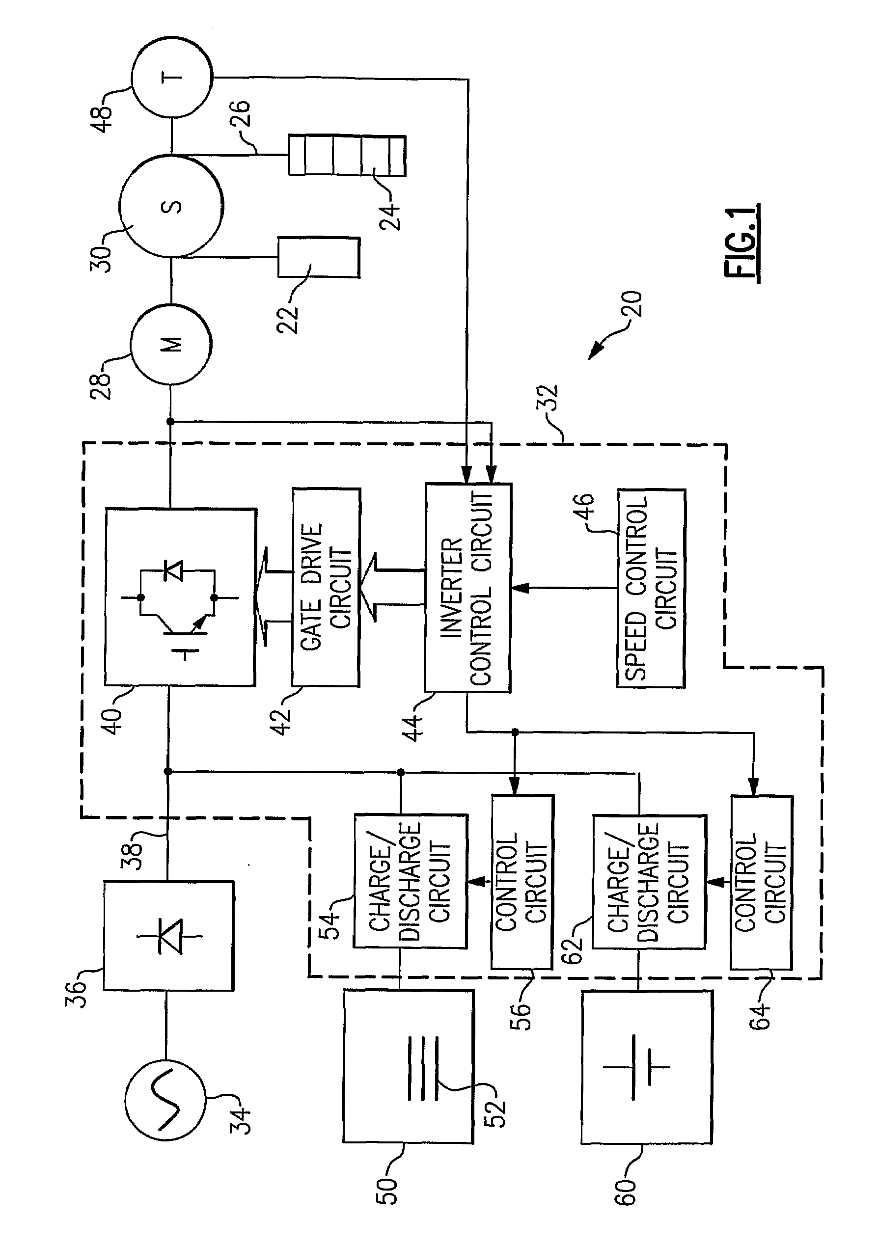 Elevator drive assembly including a capacitive energy storage device