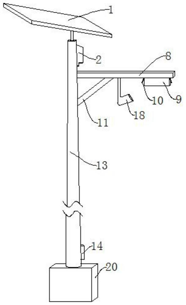 Solar LED street lamp