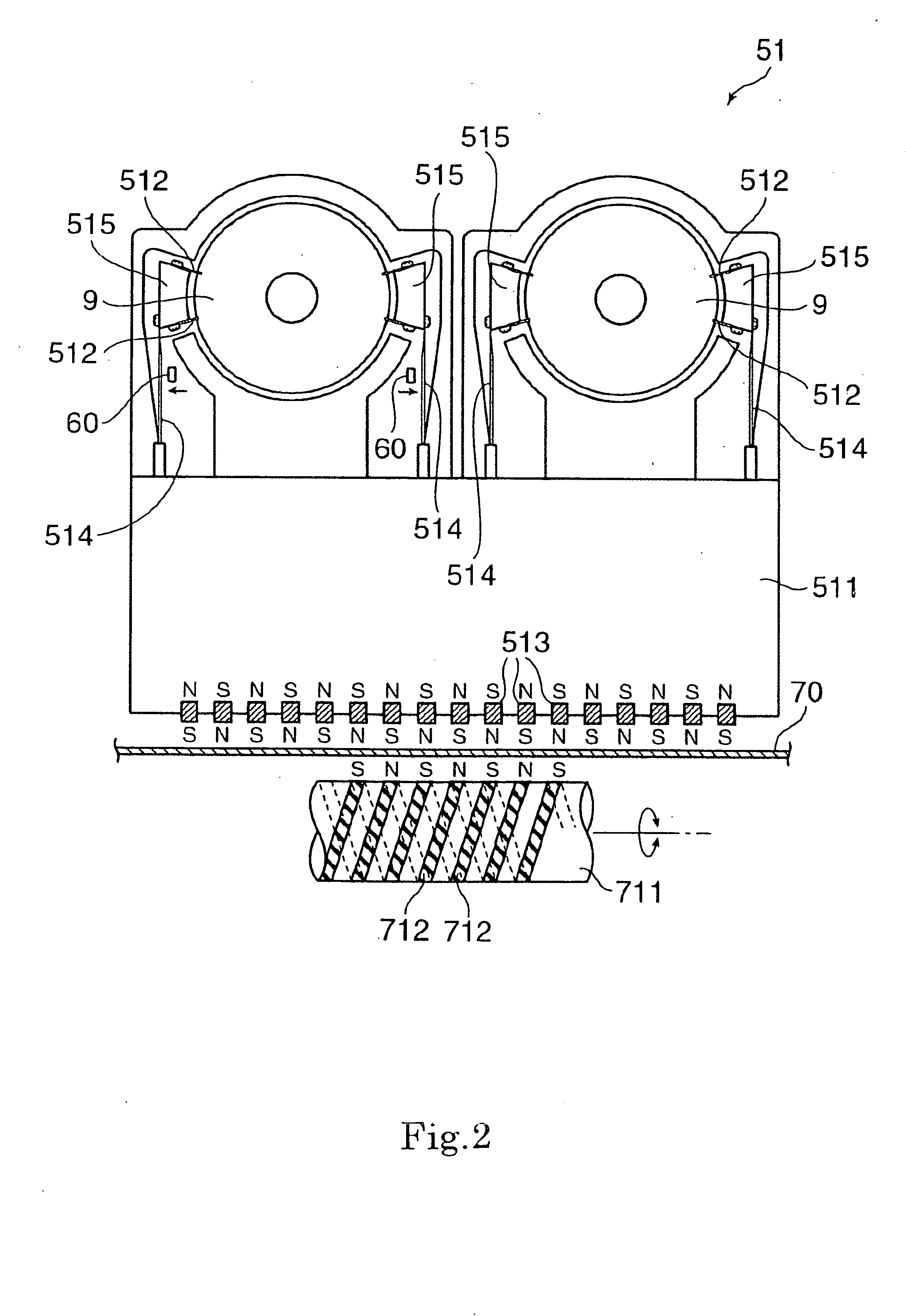 Apparatus for manufacturing magnetic recording disk, and in-line type substrate processing apparatus