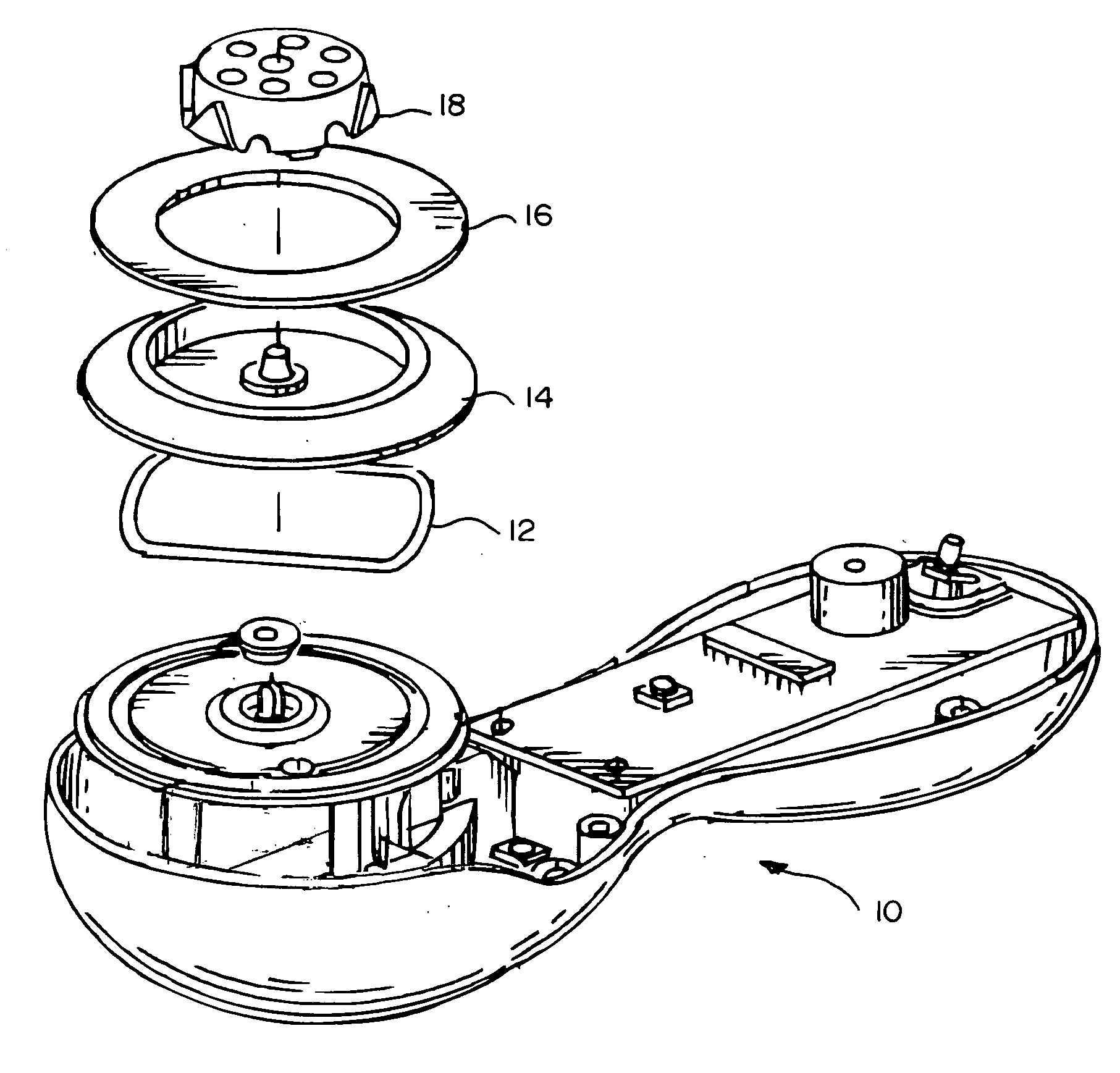 Oscillating brushhead attachment system for a personal care appliance