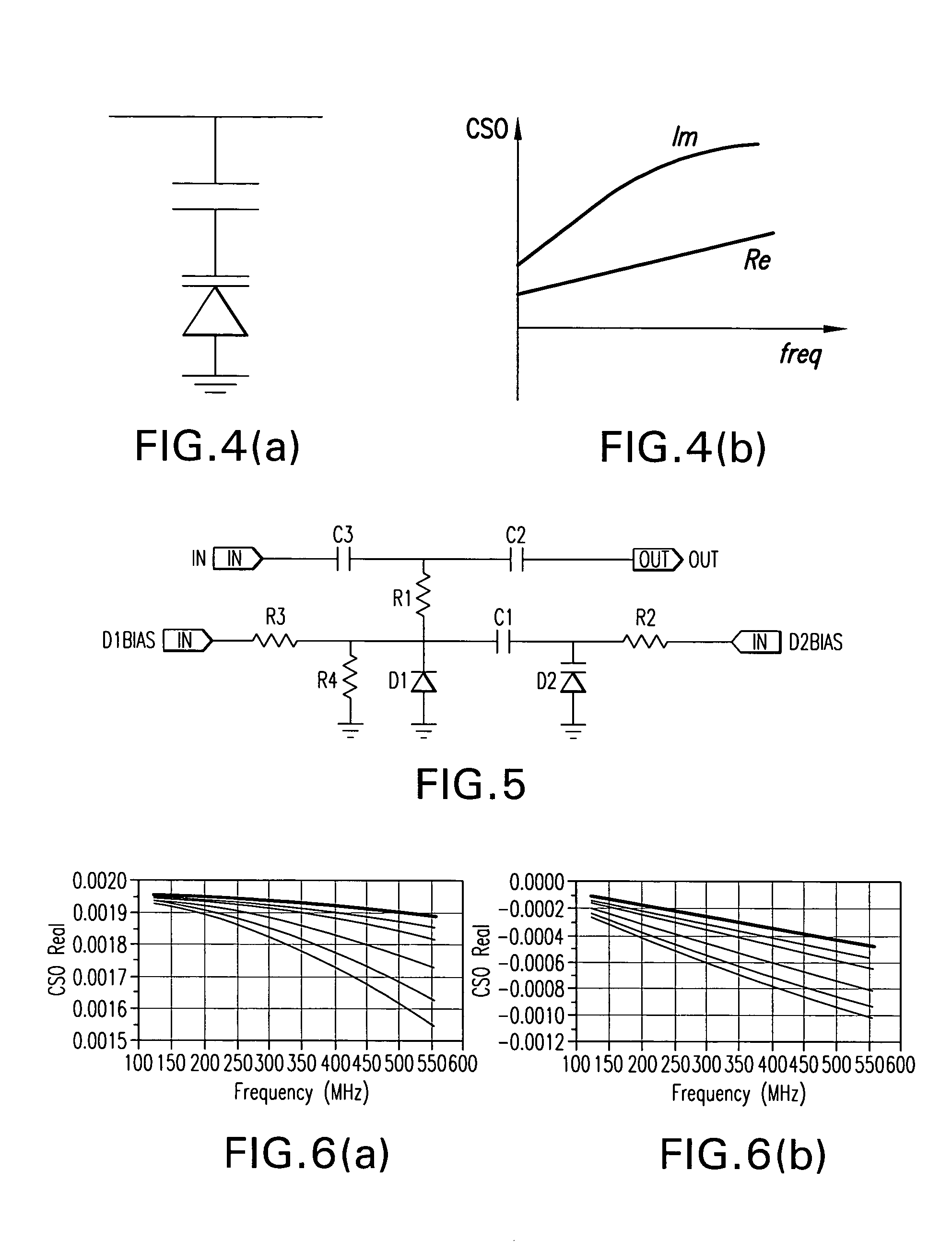 In-line distortion cancellation circuits for linearization of electronic and optical signals with phase and frequency adjustment