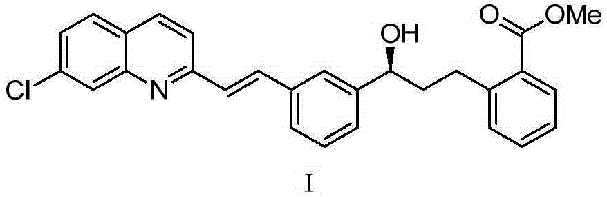 Method for preparing montelukast nano chiral alcohol intermediate