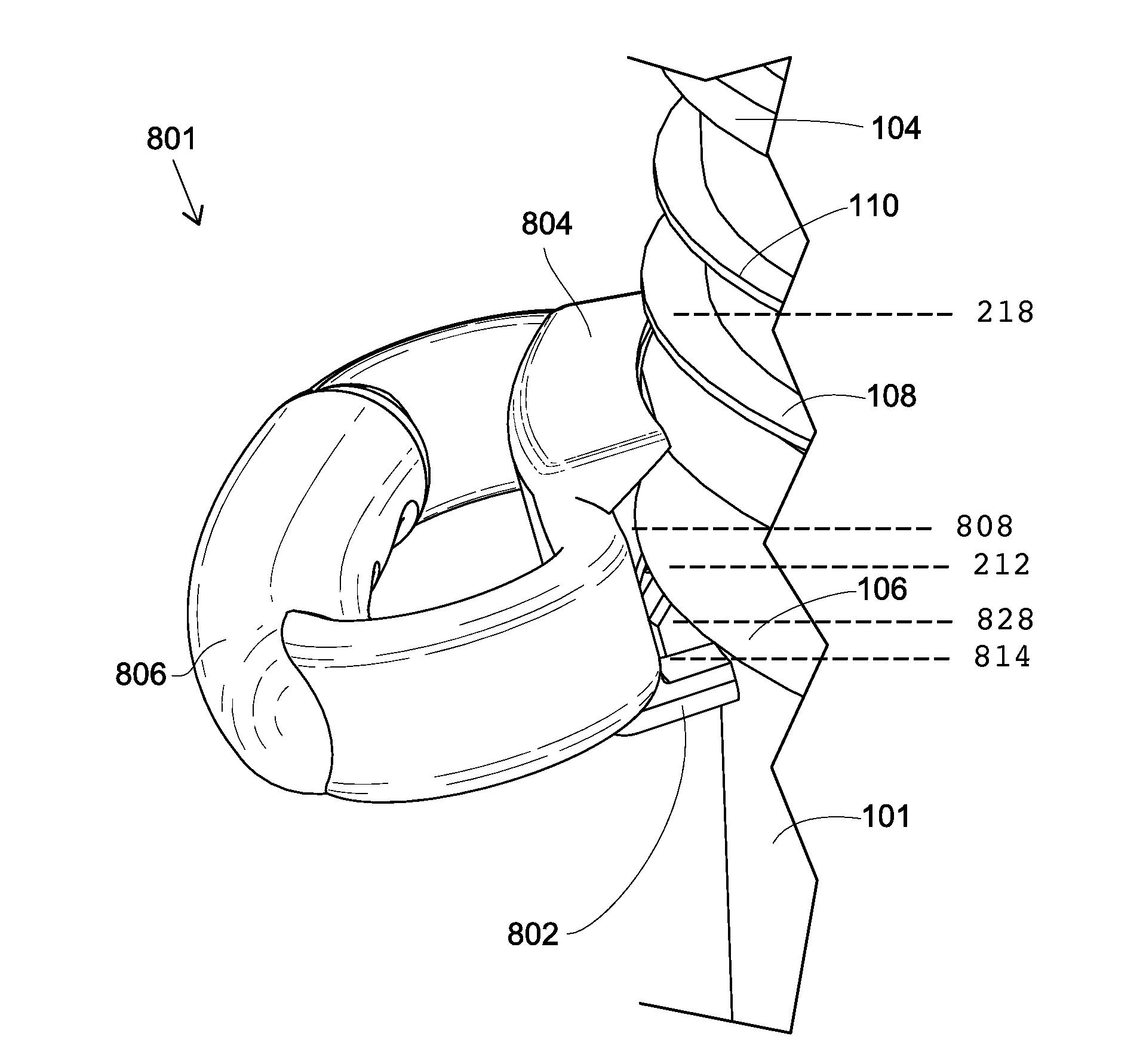 Selectively attachable bucket handle