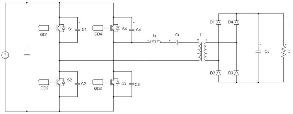 Control method for reducing output ripples of full-bridge LLC converter at intervals