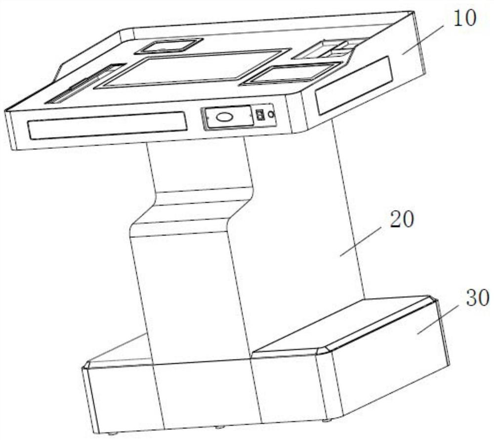 Integrated teacher's desk