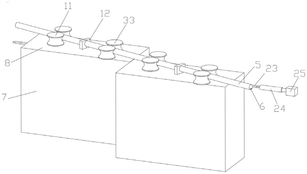 Device for preventing external damage of power cable based on biological induction technology