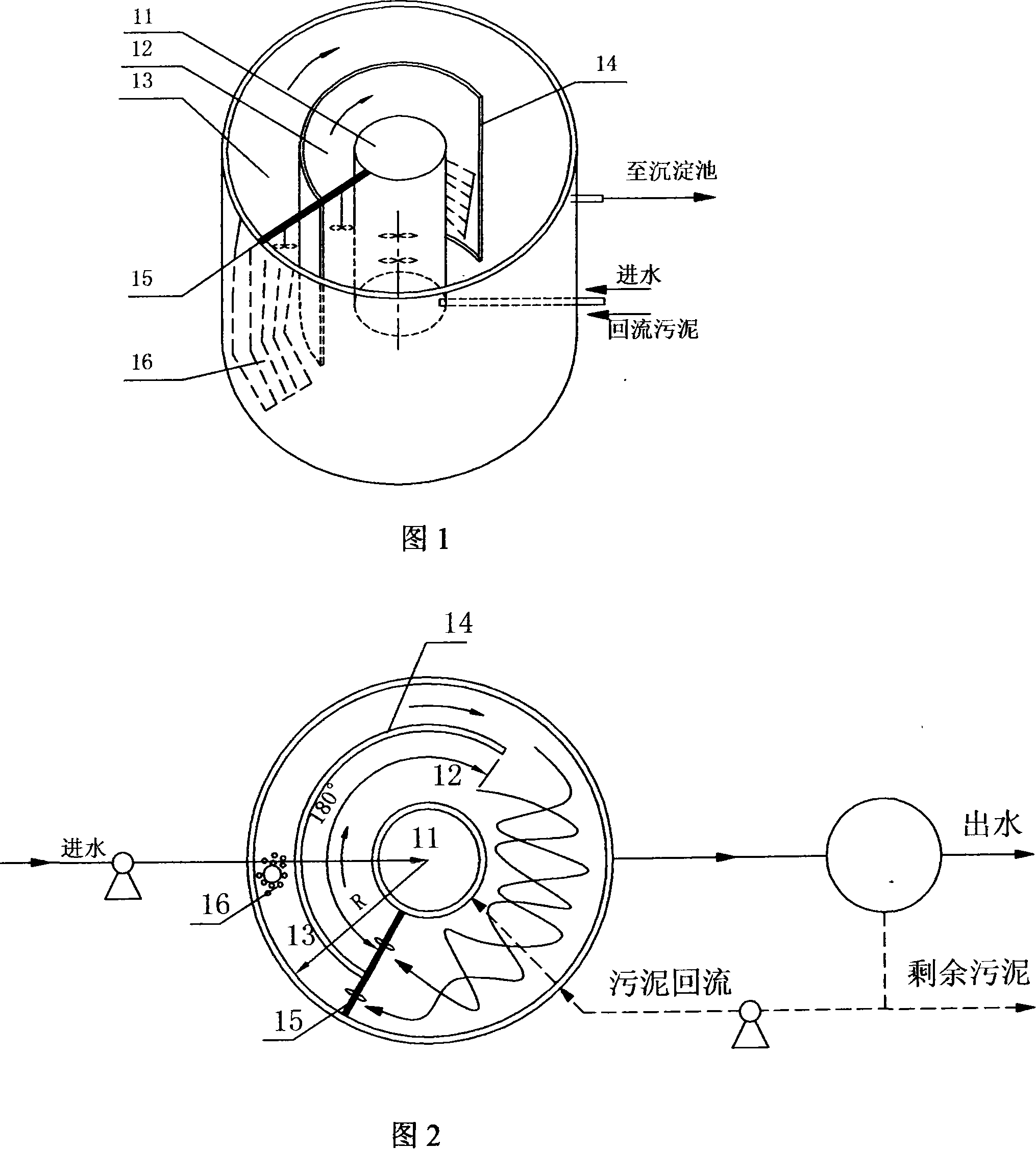 Adjustable self-flowing diffluence type ring-shape oxidization trench