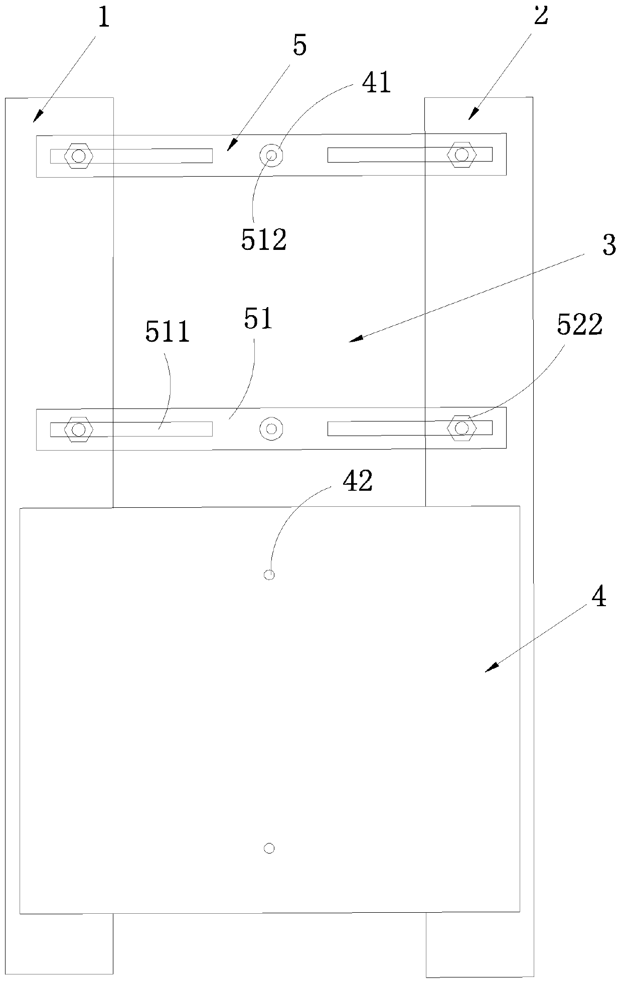 Deformation joint pre-buried assembled type cover plate structure