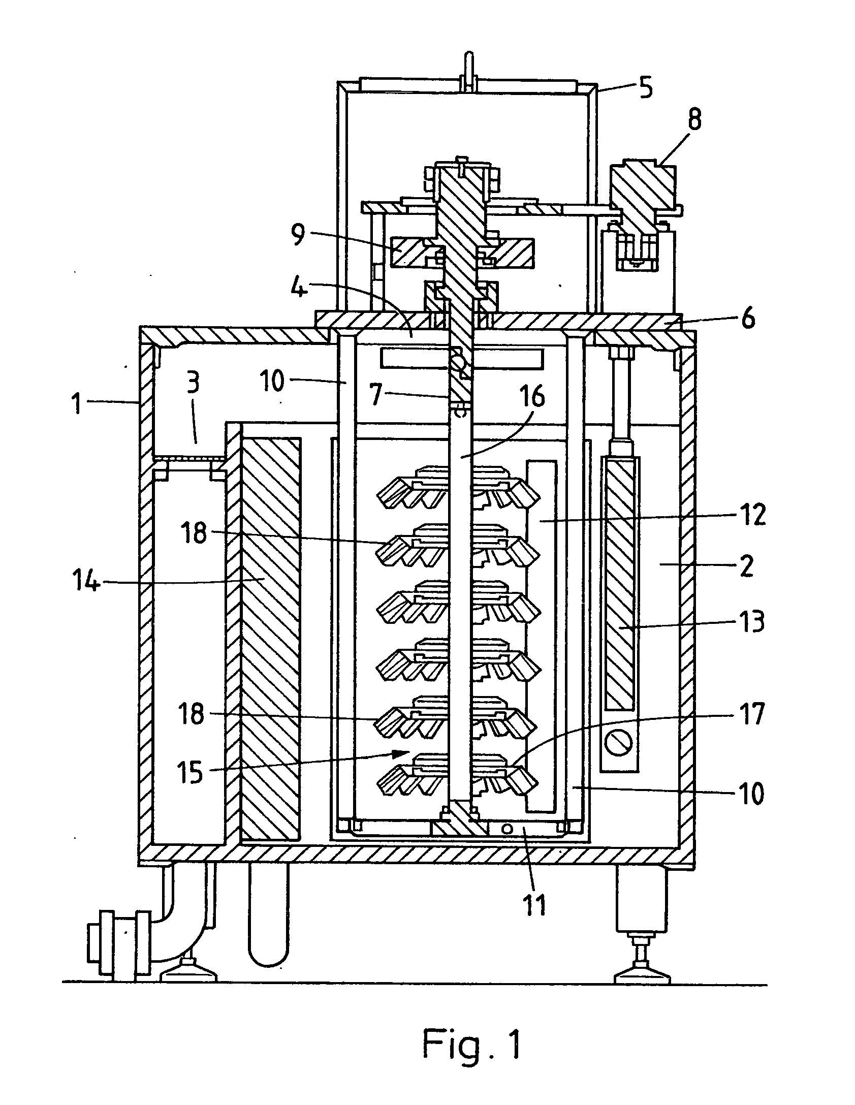 Coat-stripping unit and method for its operation