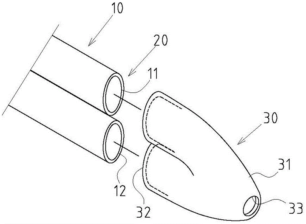 Parallel combining connecting part end cover closing structure of loop type heat pipe