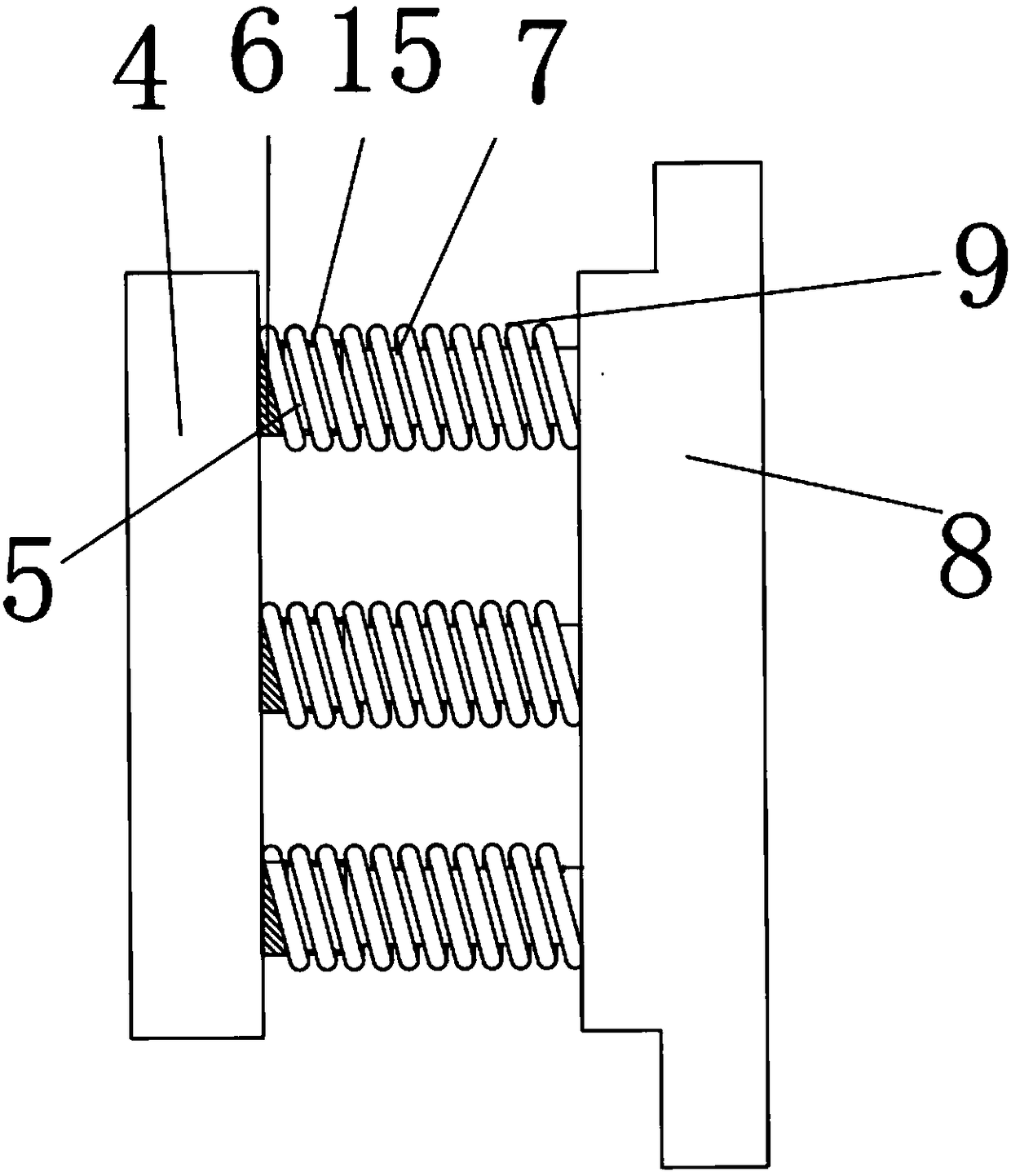 Road guard railing buffer device